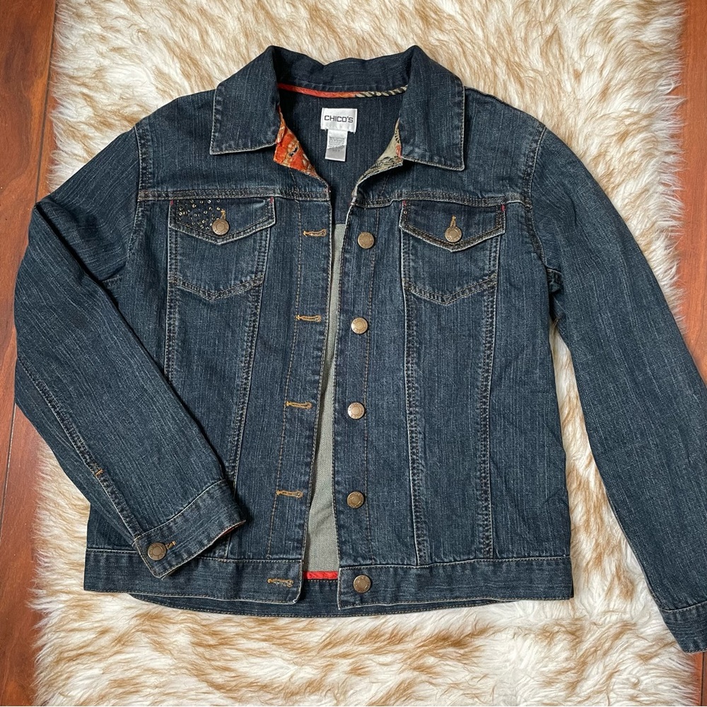 Chico’s denim jacket - Picture 4 of 10